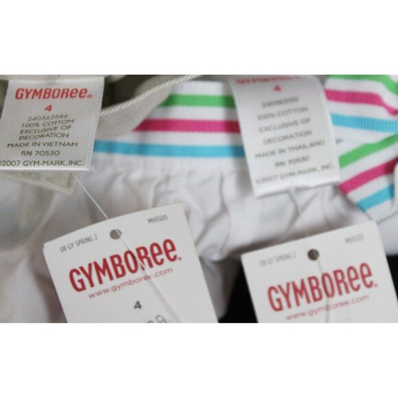 2008 Gymboree Tennis Match Outfit sz 4 NWT Tank Top Capris Pants Girl Bow Ruffle - Picture 10 of 11